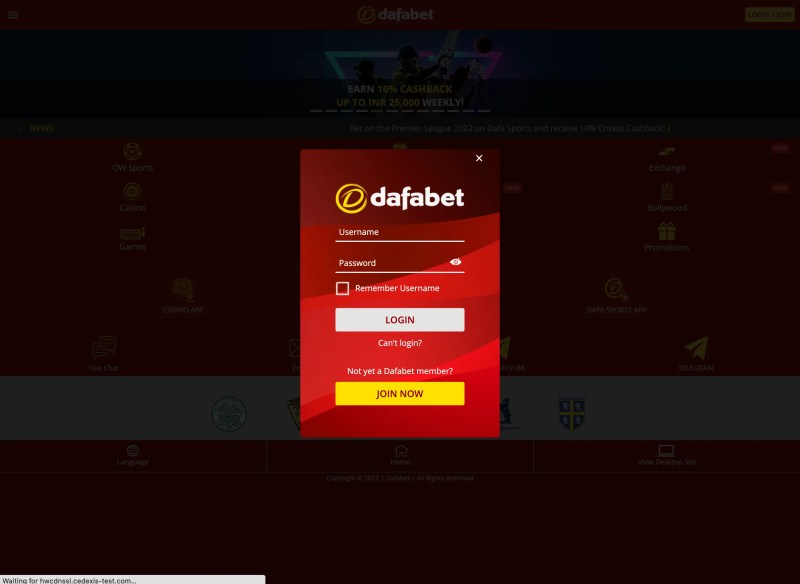 Dafabet App Login