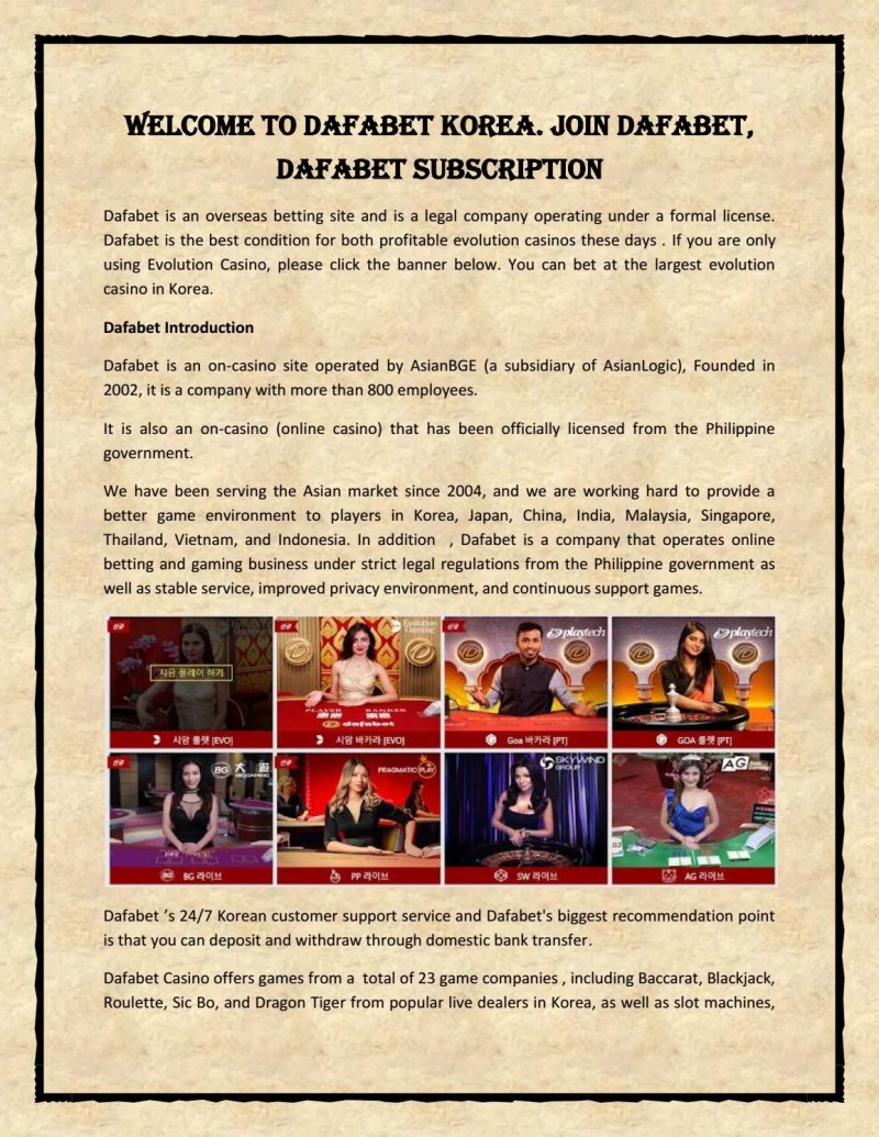 Dafabet Casino Malaysia