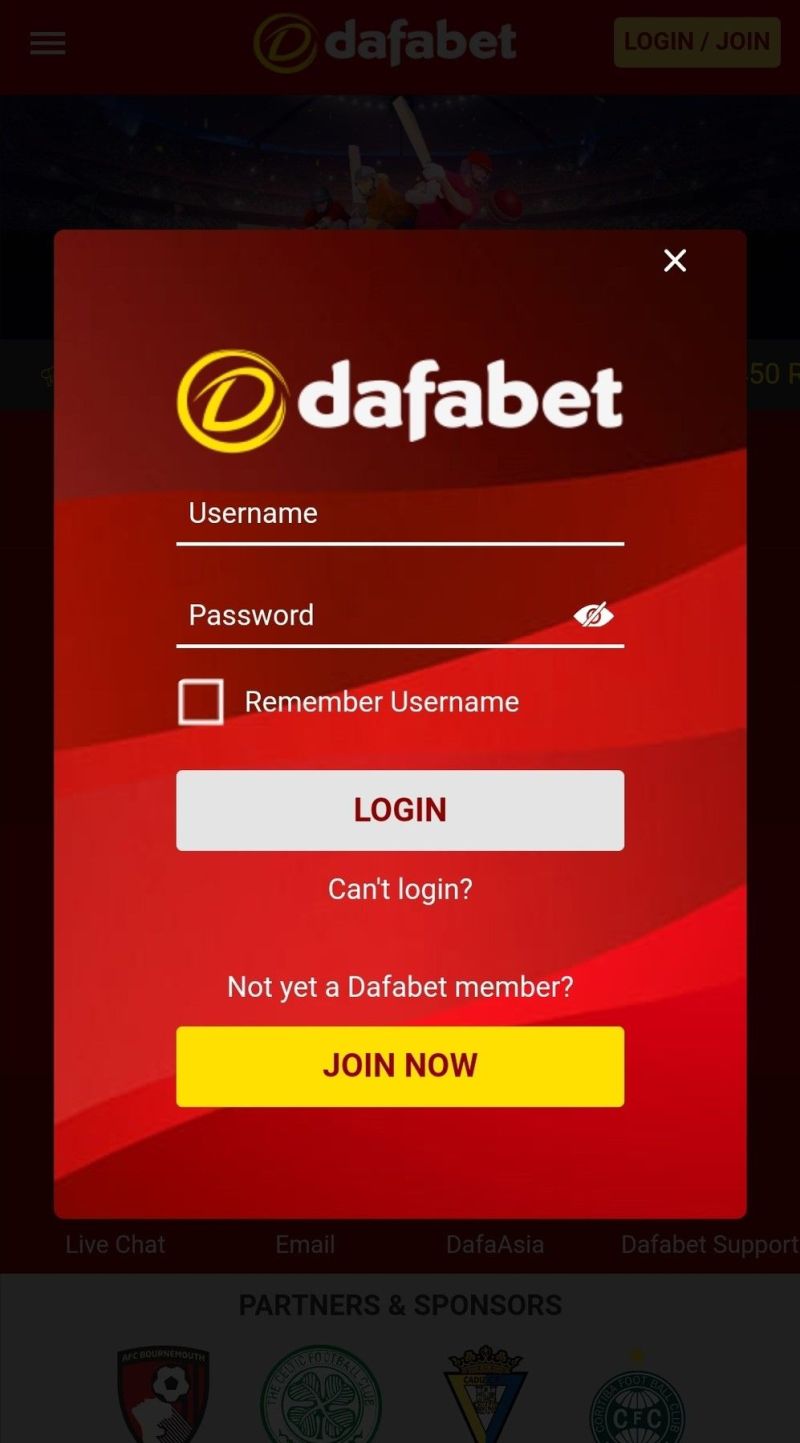 Dafabet Login App