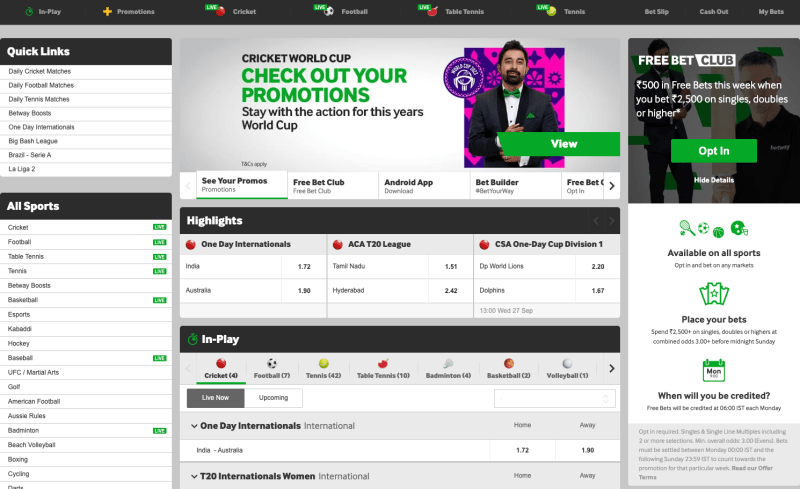 How To Place Bet On Betway