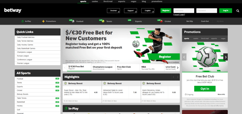 What Is A Free Bet On Betway