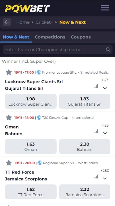 Betting App For Cricket