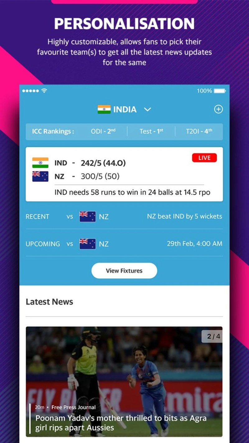 Cricket Yahoo Livescore