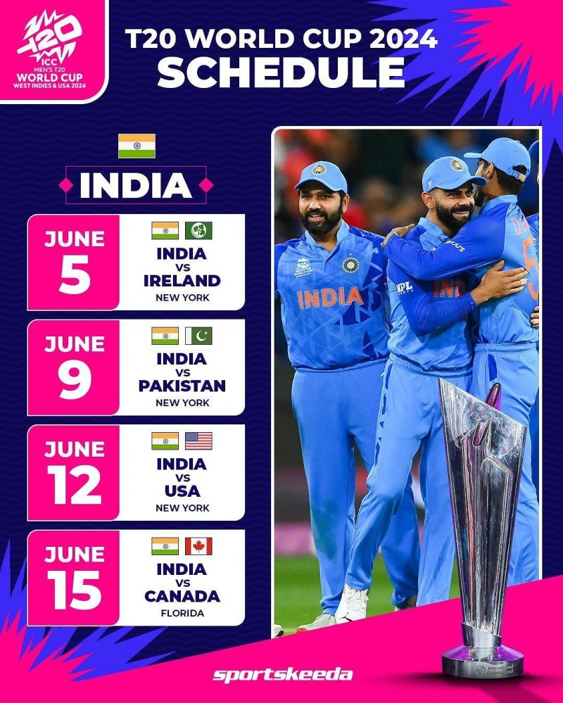 Icici World Cup Time Table