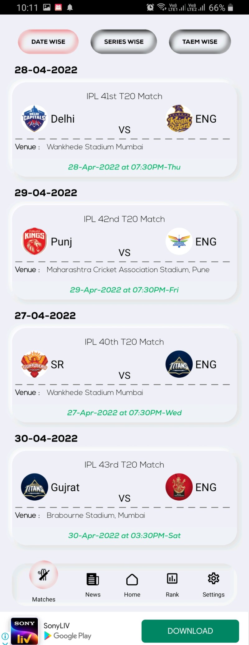 Ipl Yahoo Cricket Live Score