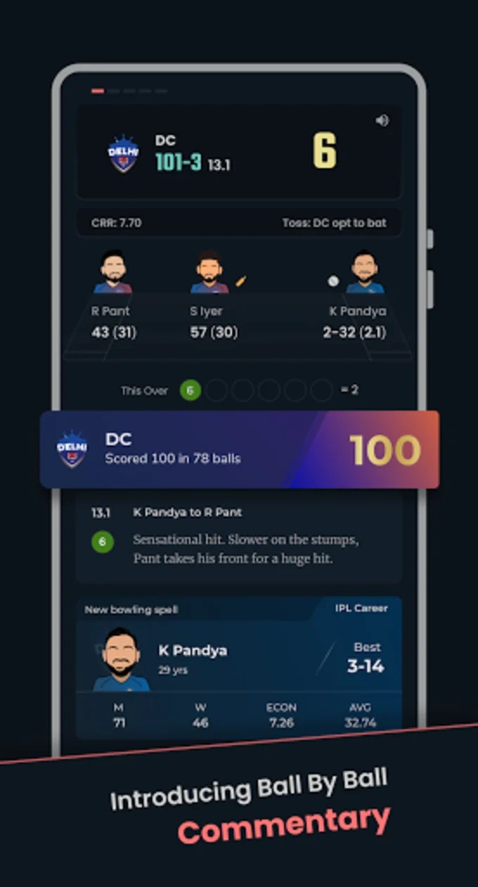 Yahoo Cricket Score Update